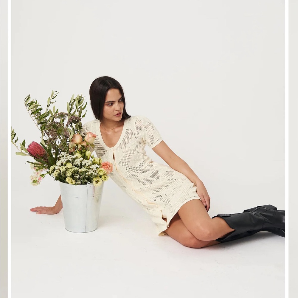 Rue stiic dress iris pointelle size medium